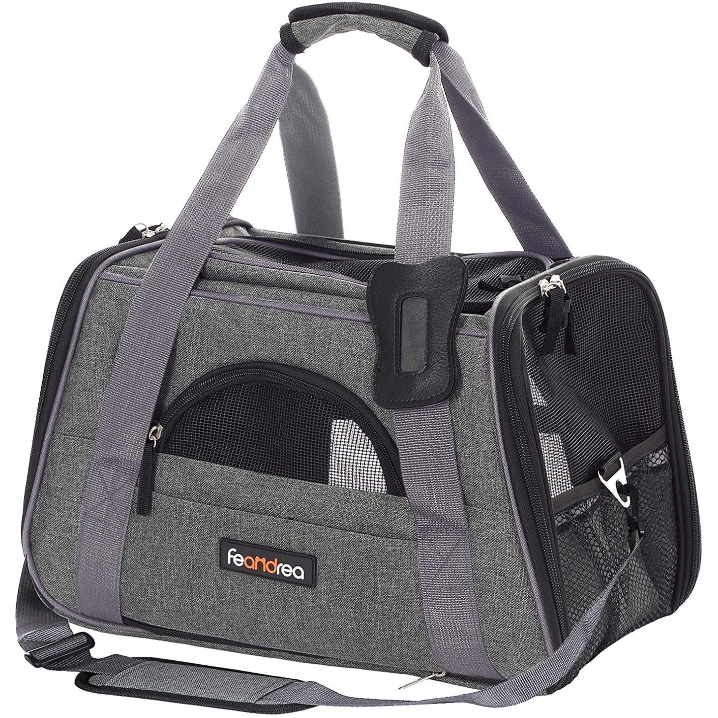 Sac de transport Nancy's pour animaux de compagnie - Sac de transport chien - Sac de transport chat - Gris foncé - 44 x 25 x 28 cm