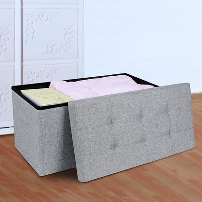 Nancy's Hocker - Loadable Up to 300 Kg - Pouf - Footstool - Sofa - Storage box