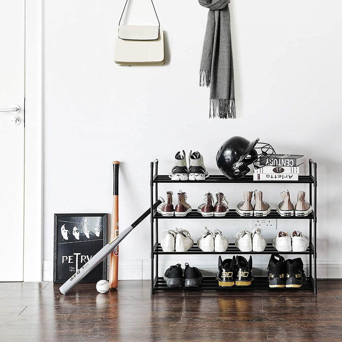 Nancy's Schoenenrek - Schoenenkasten - Voor 25 Paar Schoenen - Schoenenrekken - 92 x 30 x 93 cm