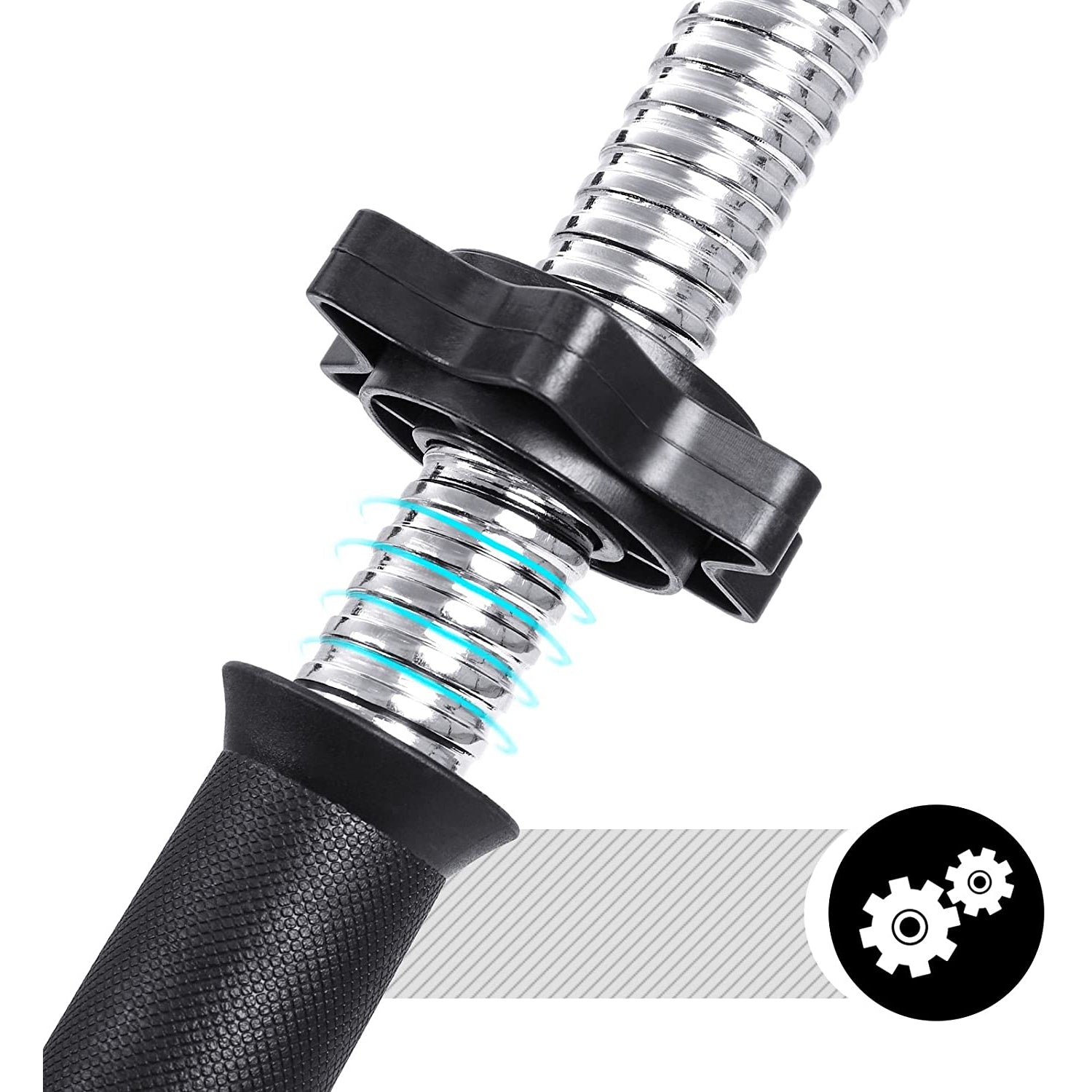 Nancy's Fuller Halterset - Dumbells Set - Halterstang - 16 Schrijven - Zwart