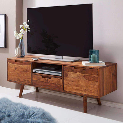 Nancy's TV Kast - TV Meubel - Massief hout - Bruin - 135 x 51 x 45 cm