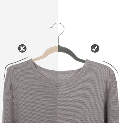 Nancy's Fluwelen Kledinghangers - Set Van 30 - Anti-Slip - Draaibare Haak - Jassen - Shirts - Grijs