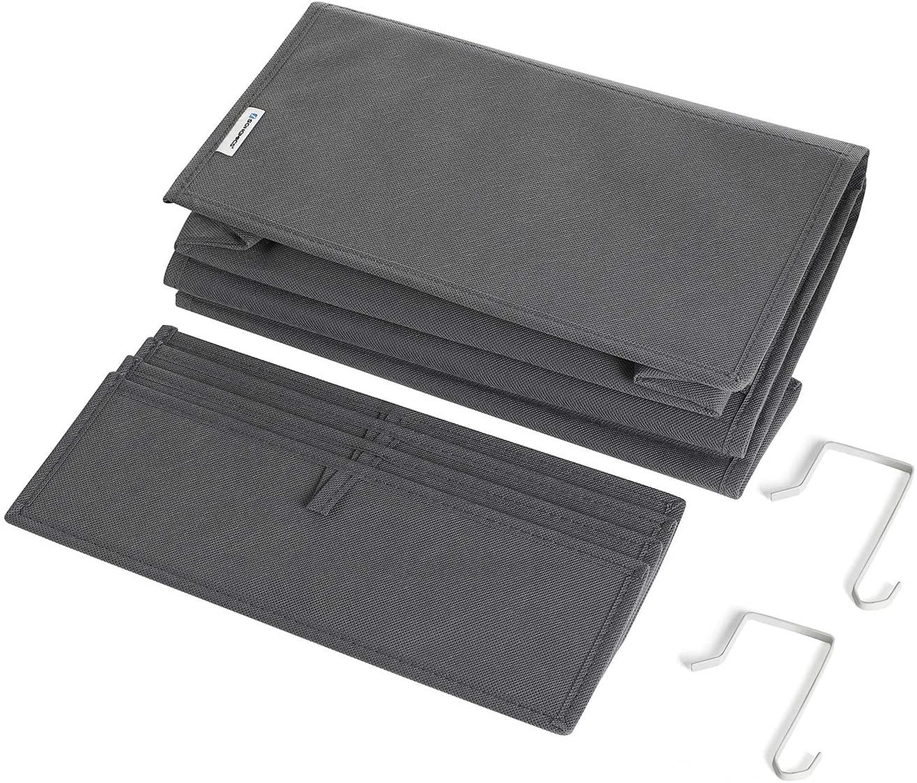Nancy's Hamlet Deur Organizer - Opbergbox - Hangend - Grijs - Fleece / Karton - ± 35 x 10 x 100 cm