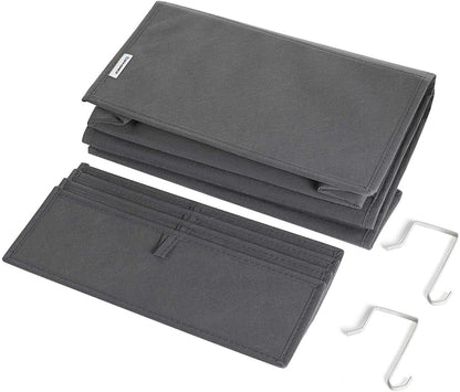Nancy's Hamlet Deur Organizer - Opbergbox - Hangend - Grijs - Fleece / Karton - ± 35 x 10 x 100 cm