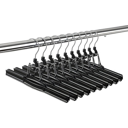 Nancy's Broekhanger set van 10 - Kledinghangers - Broek Hangers - Zwart