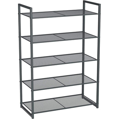 Nancy's Schoenenrek met 5 planken - Stapelbare Schoenenorganizer - Voor 15-20 paar schoenen - Schoenenkast - Metaal -  63 x 30 x 92 cm