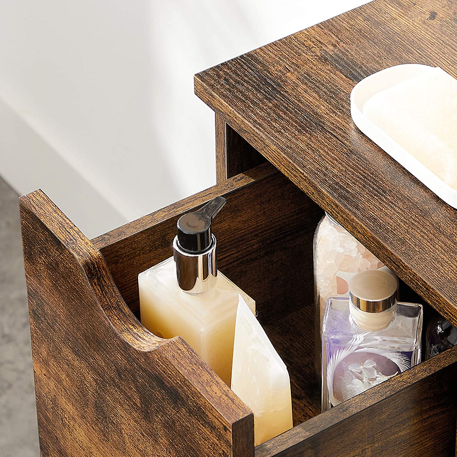 Nancy's Cupertino Dressoir - Opbergkast - Industrieel - Bruin - Spaanplaat - 60 x 30 x 80 cm