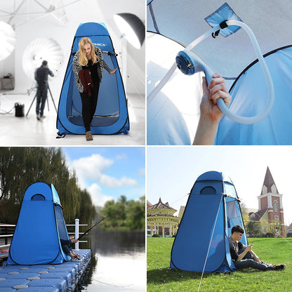 Nancy's Caistor Pop-Up Tent - Omkleedtent - Hoge Tent - Vissen - Strand - Draagtas - Ritssluiting - Blauw - 120 x 120 x 190 cm