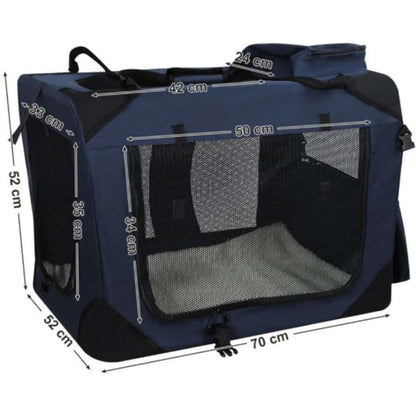Nancy's Dog Bag - Sac de transport - Sac de voyage pour animaux - Dog Box - Bleu