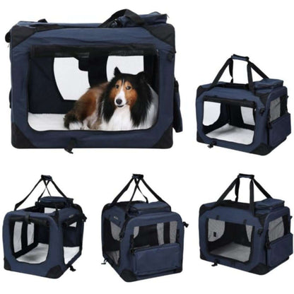 Nancy's Dog Bag - Sac de transport - Sac de voyage pour animaux - Dog Box - Bleu