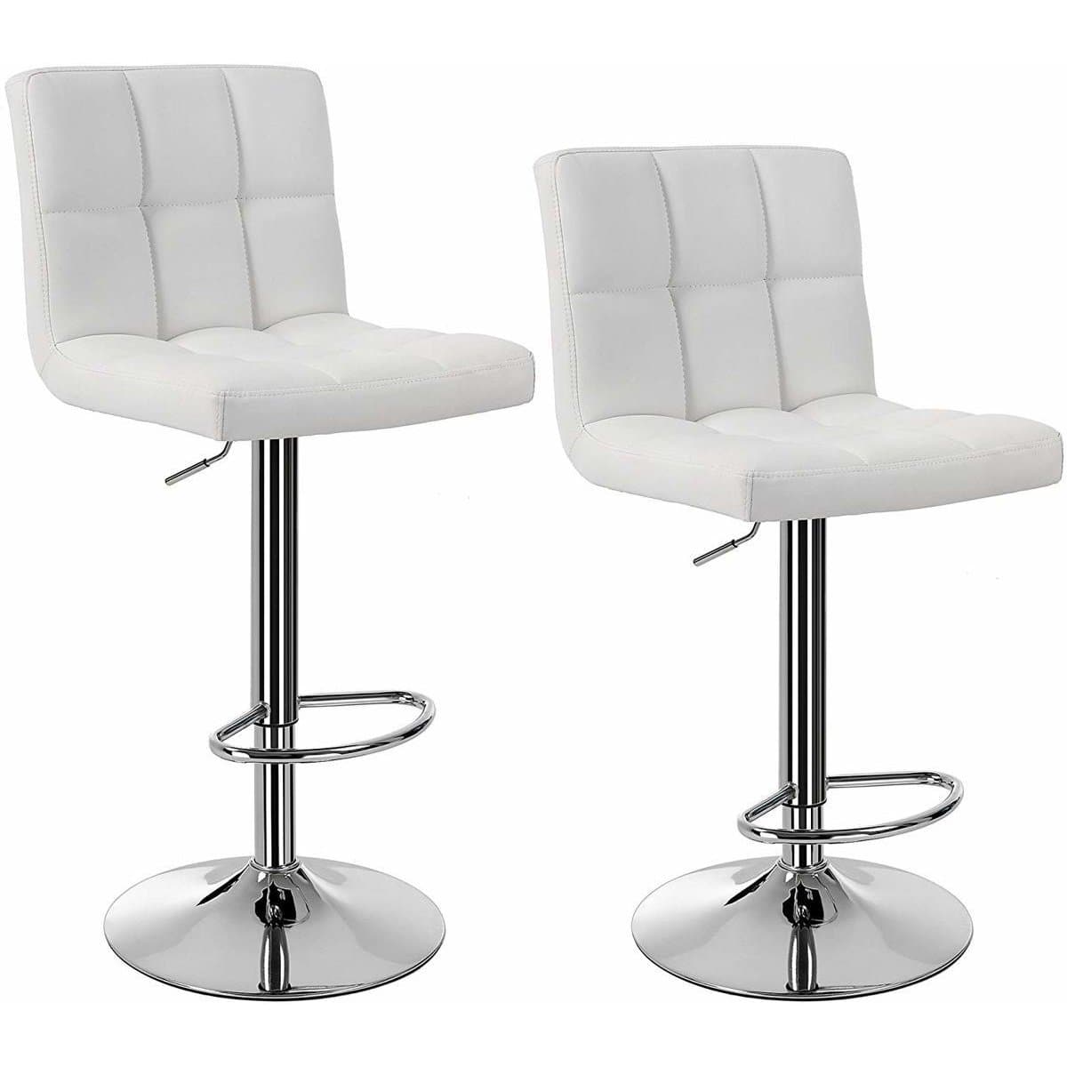 Nancy's Bar Stool Set Of 2 - Bar Chair - Stool - Bar Stools - White