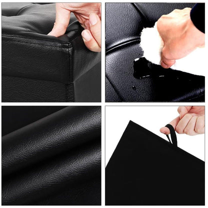 Nancy's Waimer Canapé Simili Cuir avec Espace de Rangement - Repose-pieds - Canapé - Rangement Noir