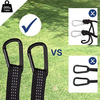 Nancy's Ultralichte Hangmat - Voor 2 Personen - Dubbele Draagbare Hangmat - 275 x 140 CM