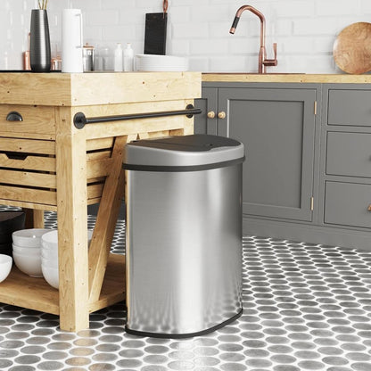 Poubelle Nancy 2 X 35L - Poubelle de tri sélectif - Détecteur de mouvement - Poubelles