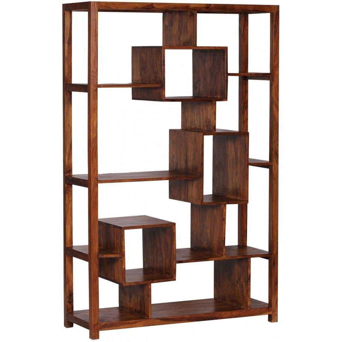 Nancy's Lexington Sheesham Solid Wood Bookcase - Wall Cabinet - Cabinets - Bookcases