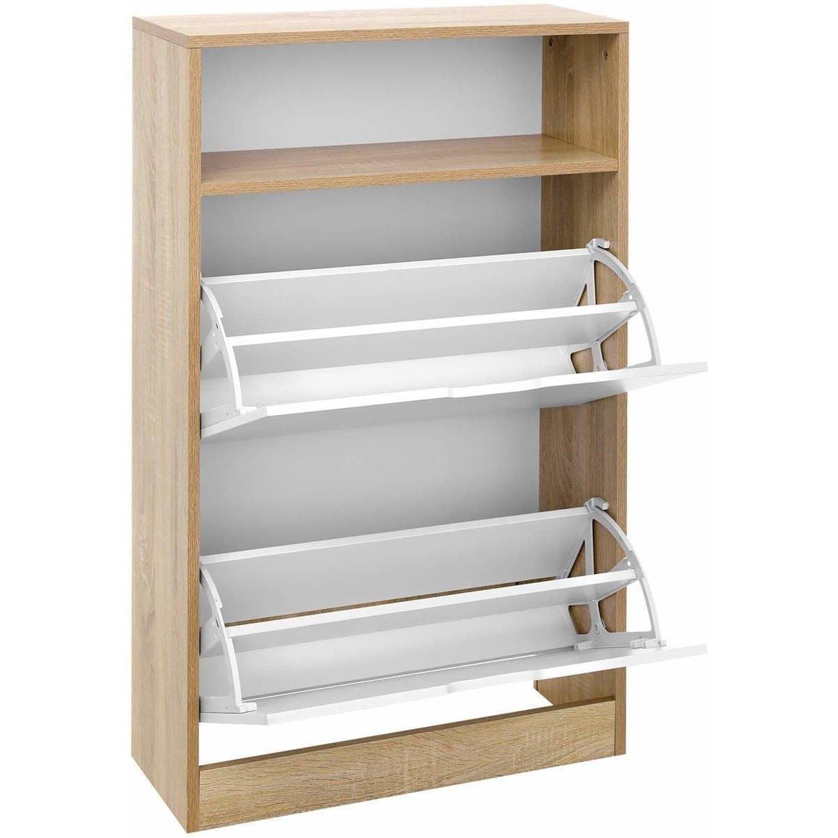 Nancy's Schoenenkast Met 2 Kleppen - Kast Voor 10 Paar Schoenen - Schoenenkasten