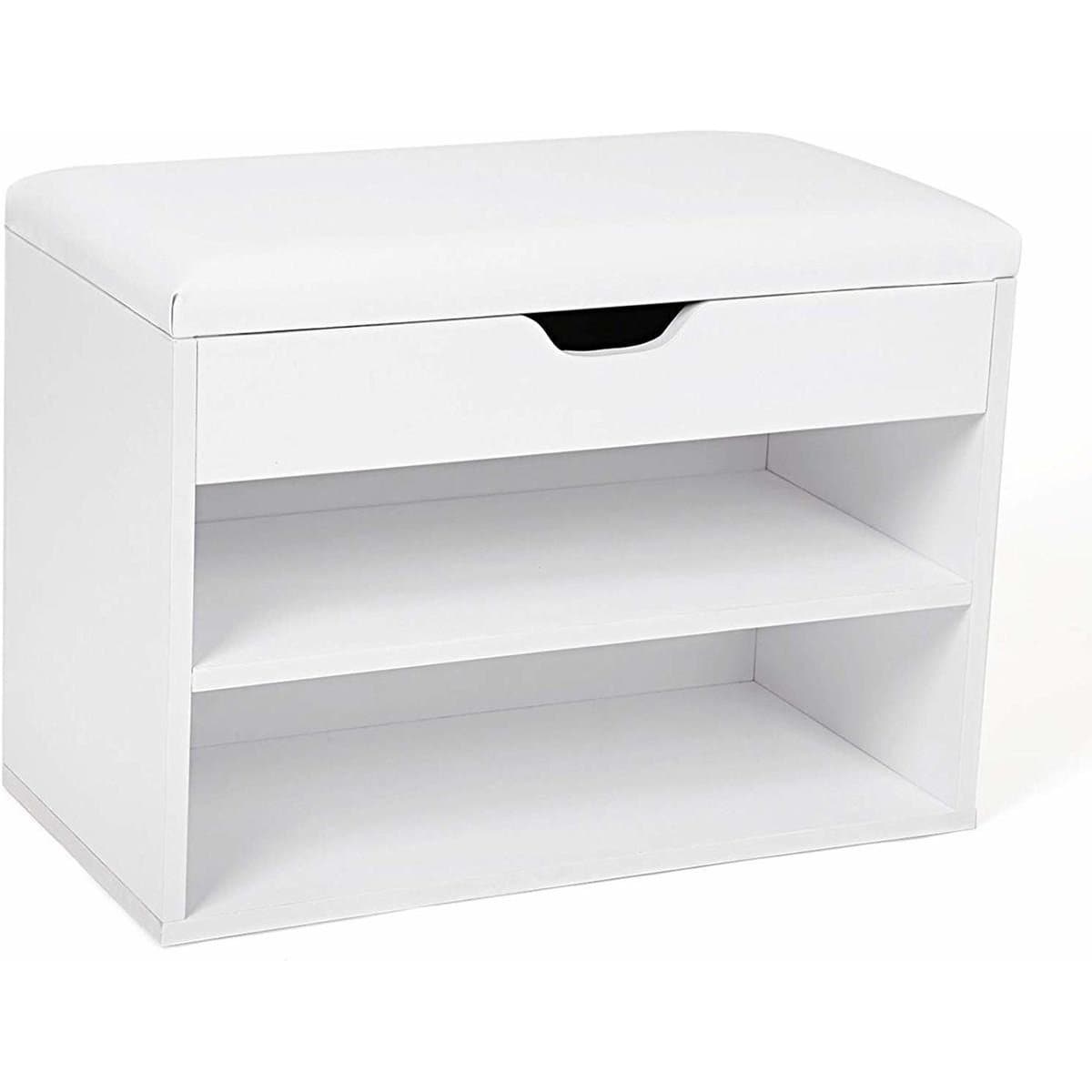 Nancy's Schoenenkast - Schoenenrek - Gewatteerde Zitschoenenbank 60 x 30 x 44 cm