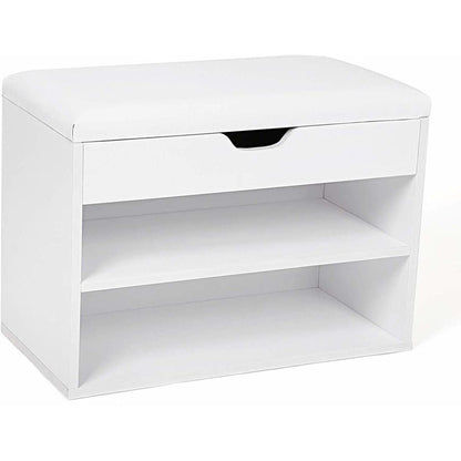 Nancy's Schoenenkast - Schoenenrek - Gewatteerde Zitschoenenbank 60 x 30 x 44 cm