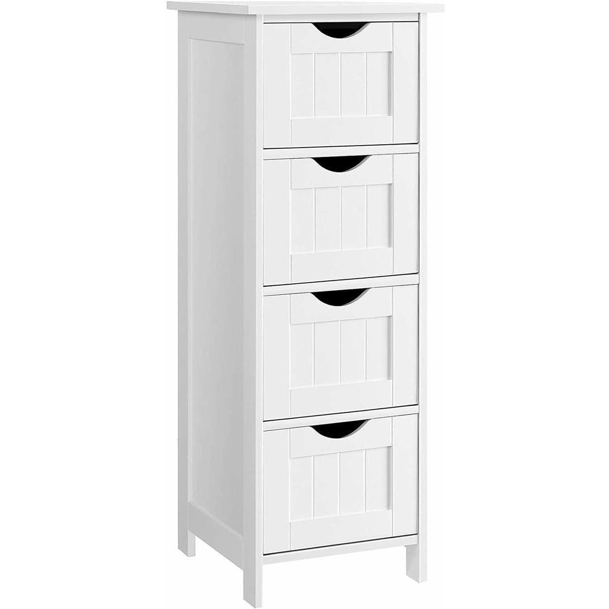 Nancy's Bathroom Furniture - Narrow Cabinet - Freestanding Bathroom Furniture - Bathroom Cabinet - Chest of Drawers - White