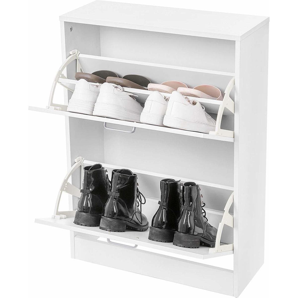 Nancy's Schoenenkast – Schoenenrek Voor 12 Paar Schoenen – Nancy's Kast Van Hout