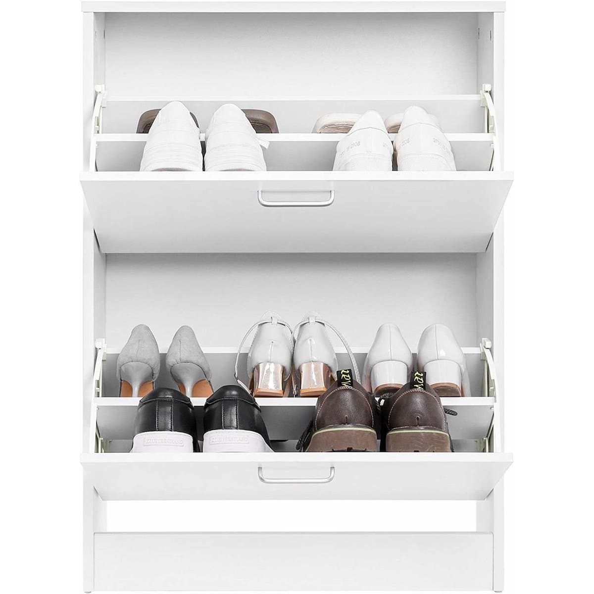 Nancy's Schoenenkast – Schoenenrek Voor 12 Paar Schoenen – Nancy's Kast Van Hout