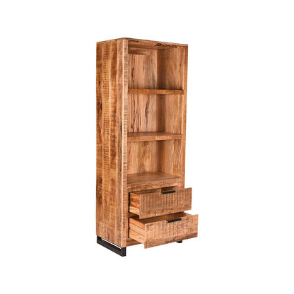 Nancy's Bookcase Glasgow - Cabinet - Storage cabinet - Cabinets - Bookcases - Mango wood - Rough - 70 x 45 x 185 cm