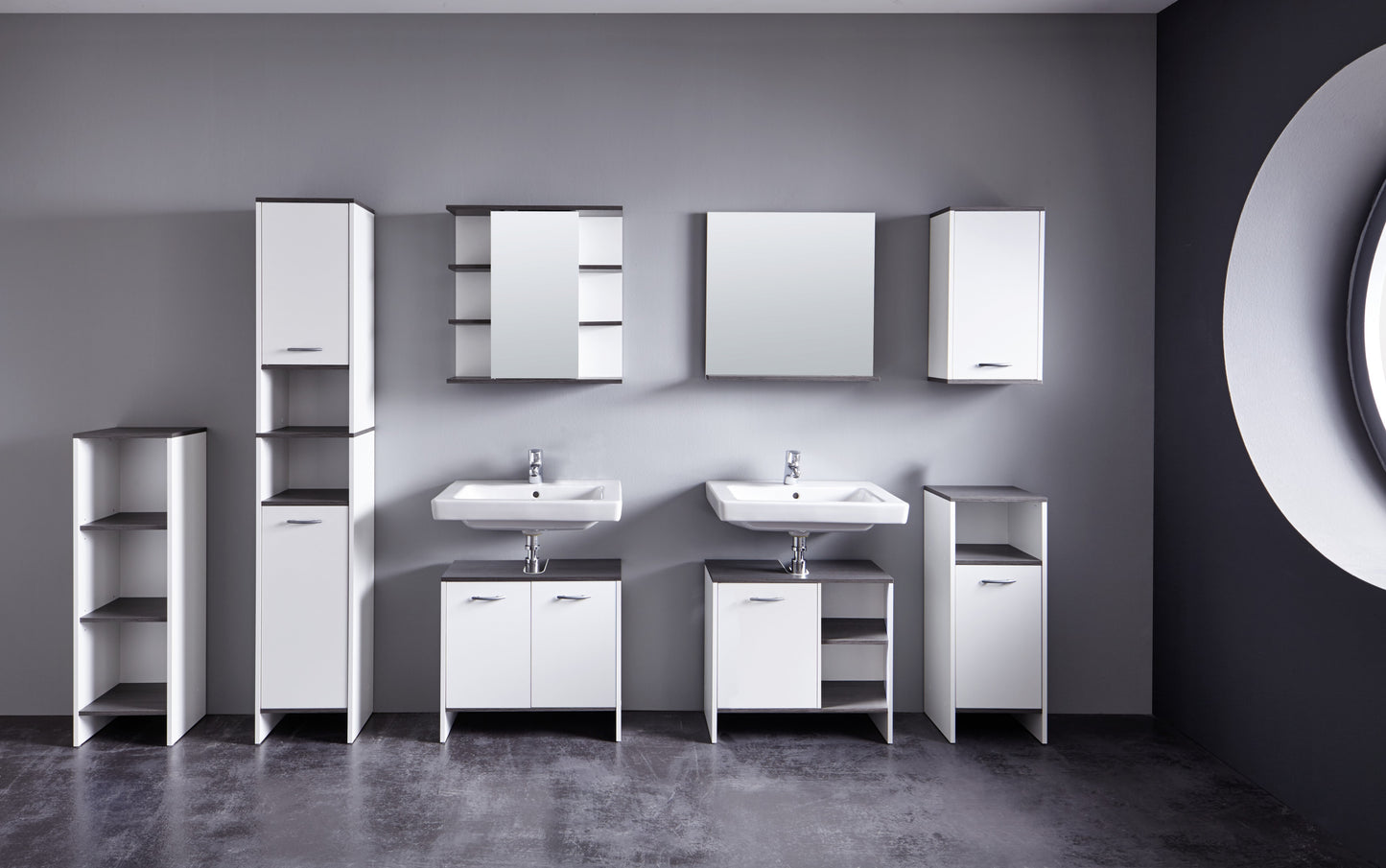 Nancy's Anny Bathroom cabinet - Storage cabinet - Mirror - 60 x 60 x 20 cm