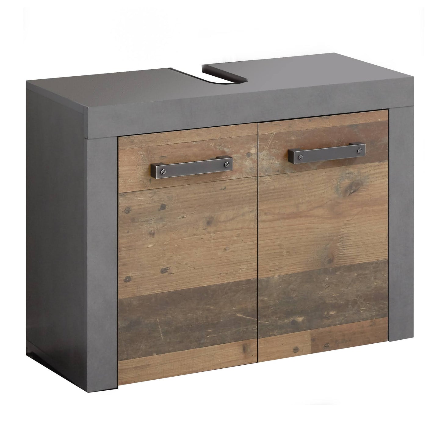 Nancy's Chicalote Bathroom Cabinet - Washbasin Cabinet - Brown and Gray - 72 x 56 x 34 cm