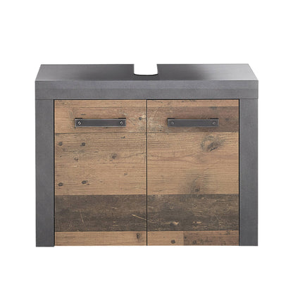 Nancy's Chicalote Bathroom Cabinet - Washbasin Cabinet - Brown and Gray - 72 x 56 x 34 cm