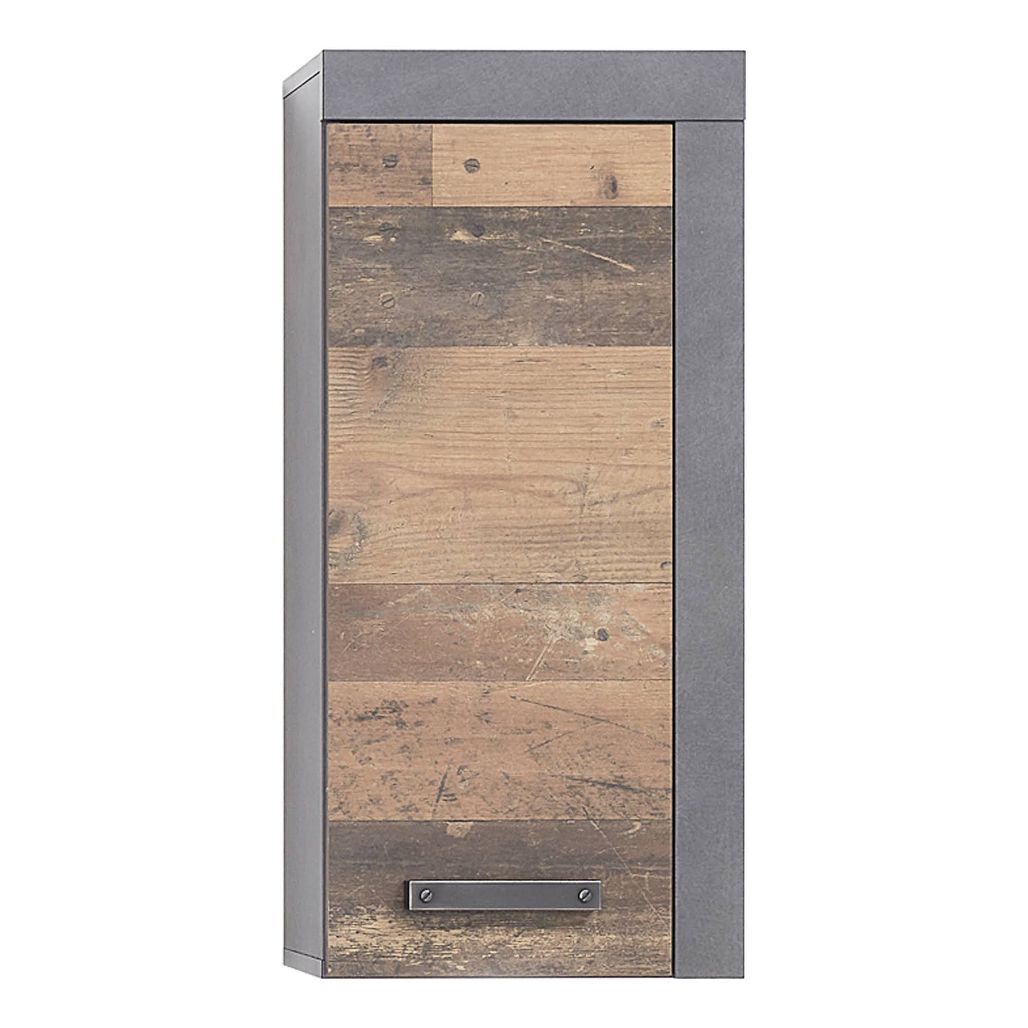 Meuble de salle de bain Chicalote de Nancy - Meuble de rangement - Marron et gris - 33 x 79 x 23 cm