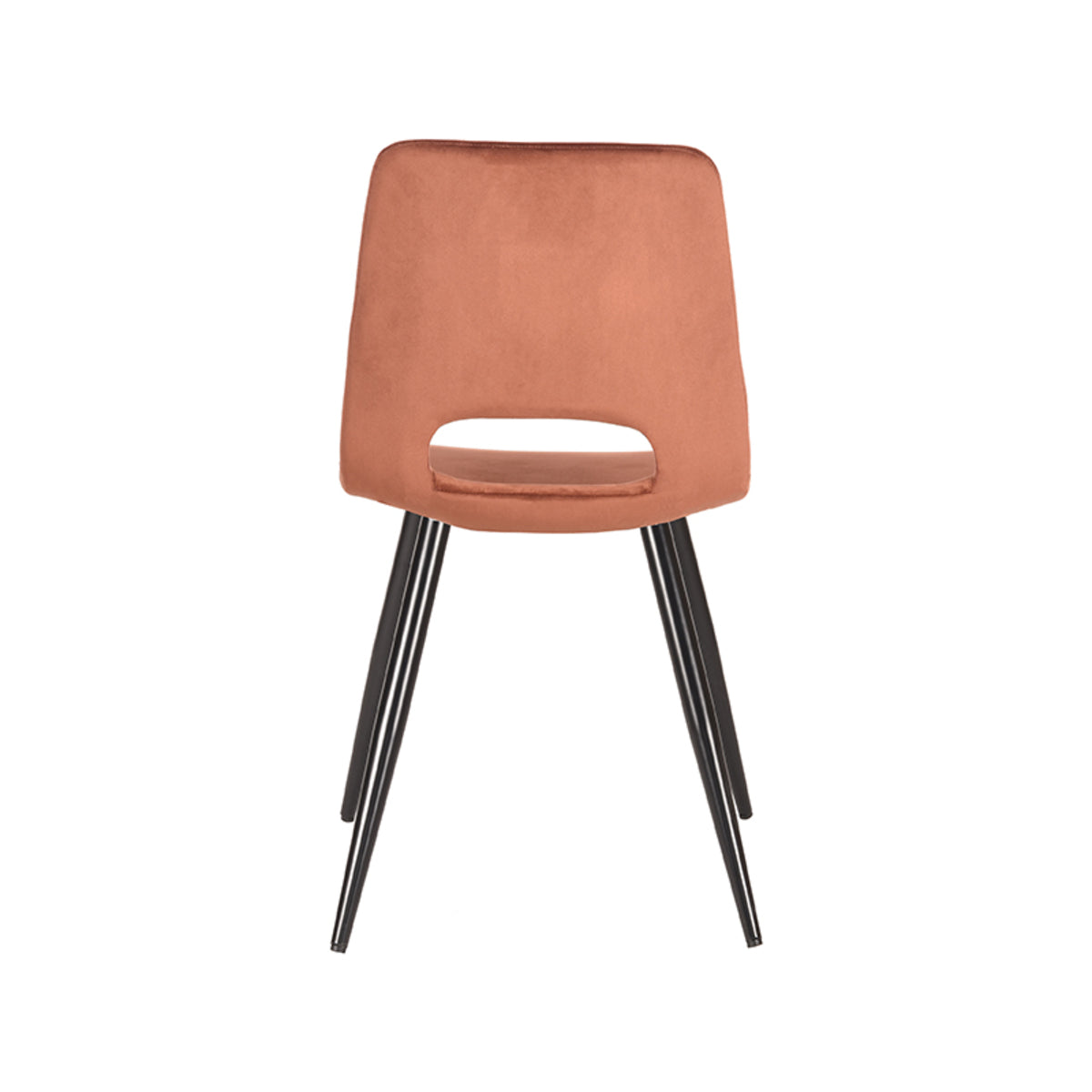 Nancy's Eetkamerstoel Josh - Stoel - Fluweel - Eetkamerstoelen - Rust - 45 x 84 x 56 cm