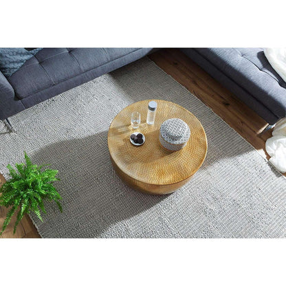 Nancy's Salontafel - Aluminium Bijzettafel - 75 x 31 x 75cm