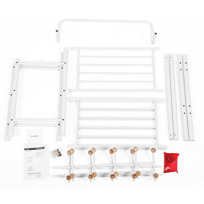 Nancy's Garderoberek Met Kapstok - Garderoberek Met Schoenenrek 187 x 68,8 x 35,2 cm - Halkast - Nancy HomeStore