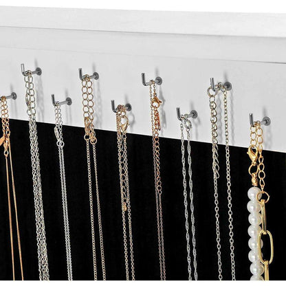 Armoire à bijoux Nancy's Granada Hills avec miroir - Fermeture magnétique - Boîte à bijoux - Rangement pour bijoux