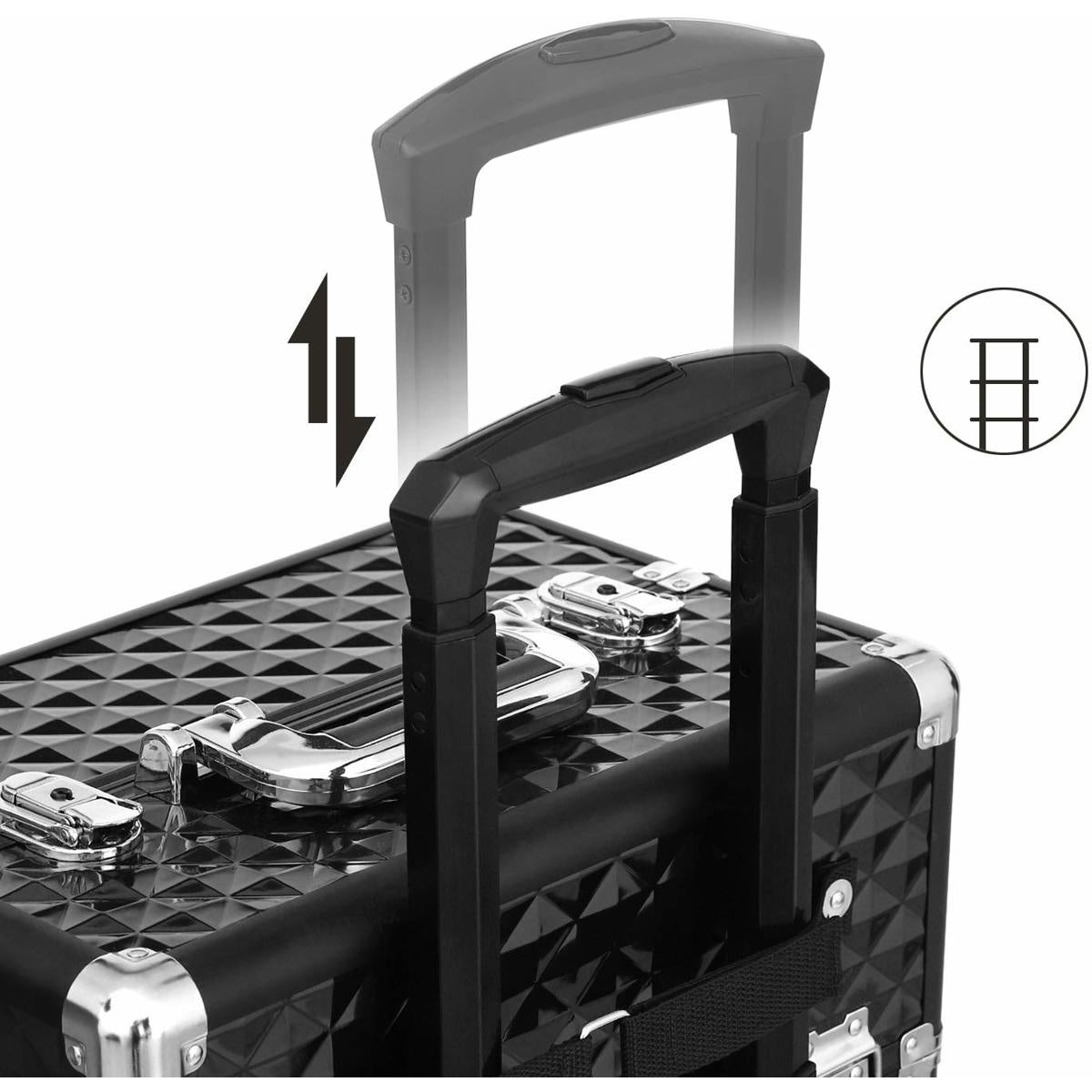 Valise de maquillage de Nancy - Chariot à cosmétiques - Organisateur de maquillage