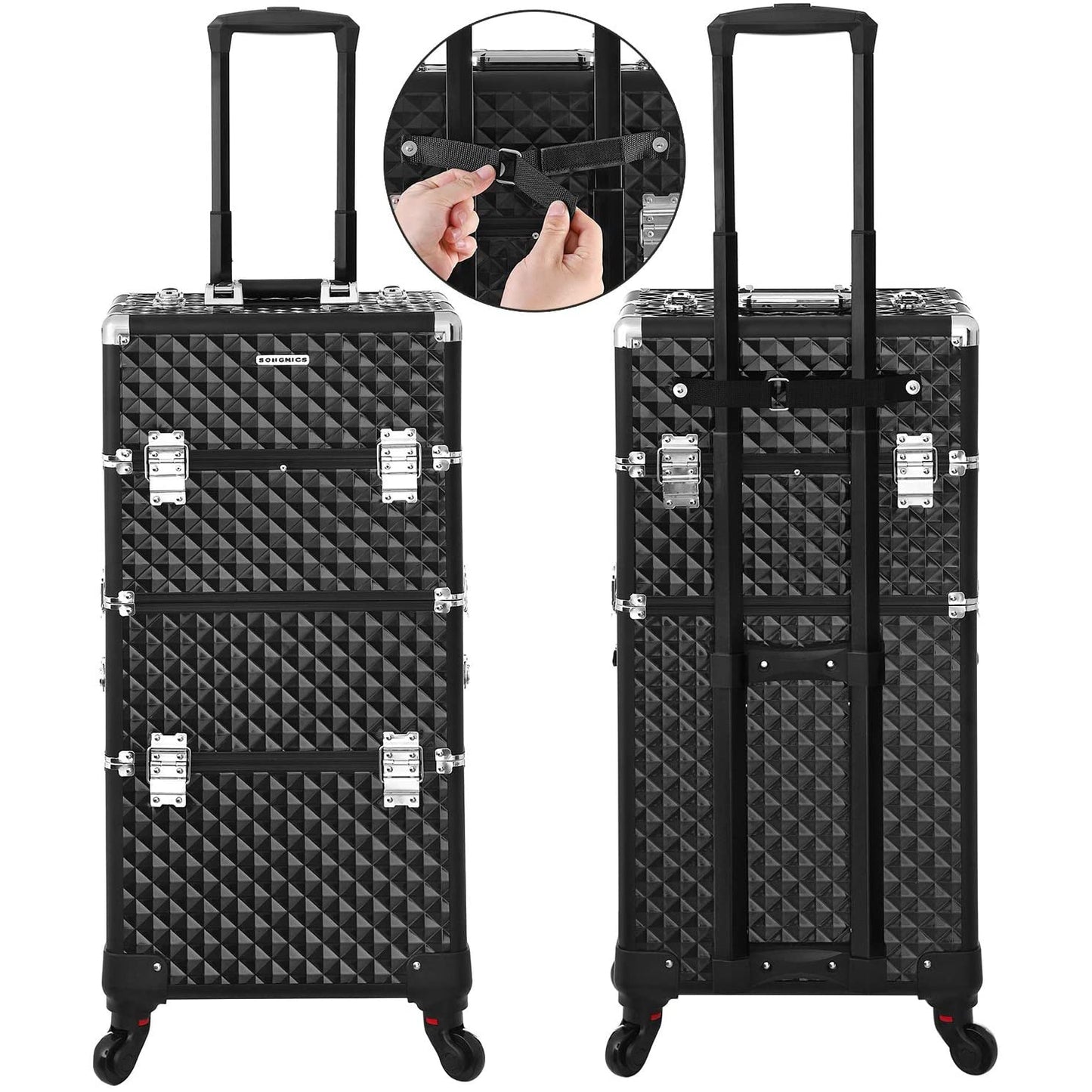 Valise de maquillage de Nancy - Chariot à cosmétiques - Organisateur de maquillage
