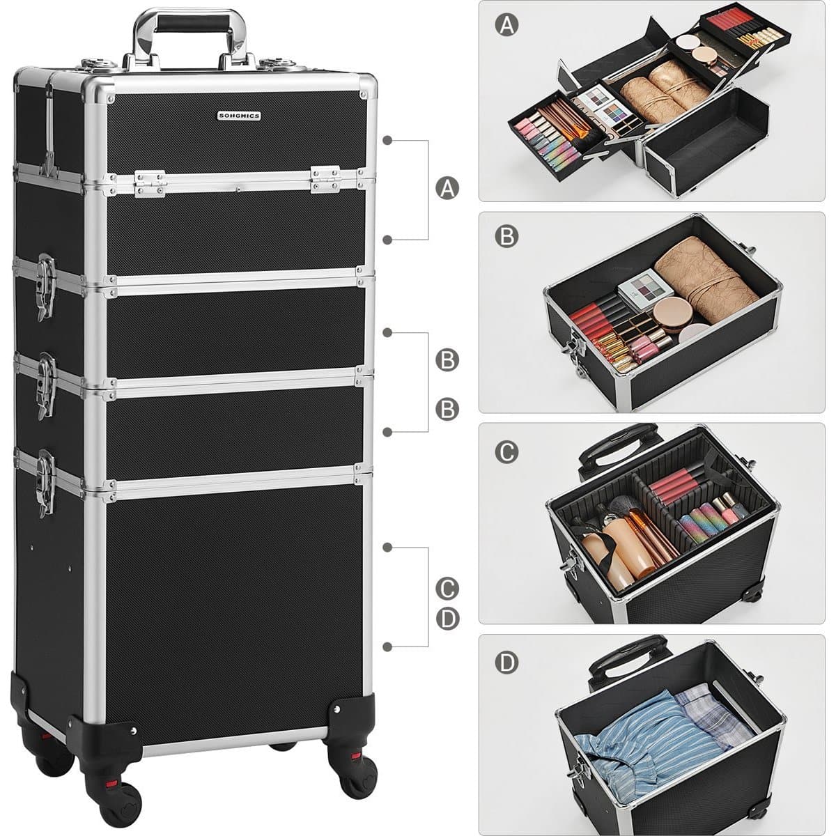 Nancy's Cosmetica Koffer - Make-up Koffer - Make-up Trolley