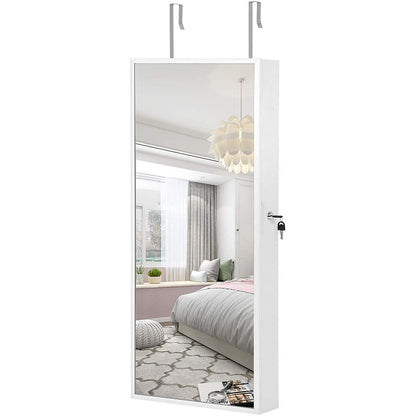 Nancy's Solano Canyon Sieradenkast Met Spiegel - Passpiegel Hangend LED Verlichting 37,2 x 9,5 x 90,3 cm