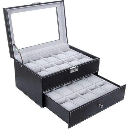 Nancy's Horlogebox - Horlogedoos Met Spiegel - 20 Horloges - Nancy HomeStore