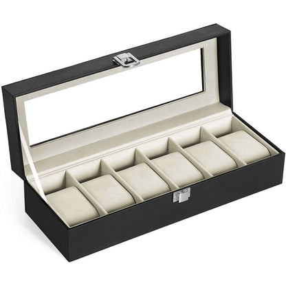 Nancy's Watch Box - Boîte à montres avec miroir - Boîte de rangement pour 6 montres