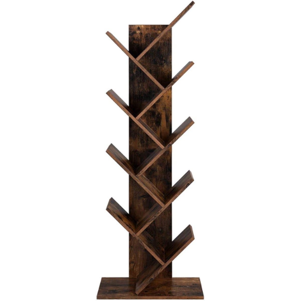 Nancy's Yarm Boekenkast - Boekenregaal - Wandkast - Opbergkast - Bruin - ± 50 x 25 x 140 cm