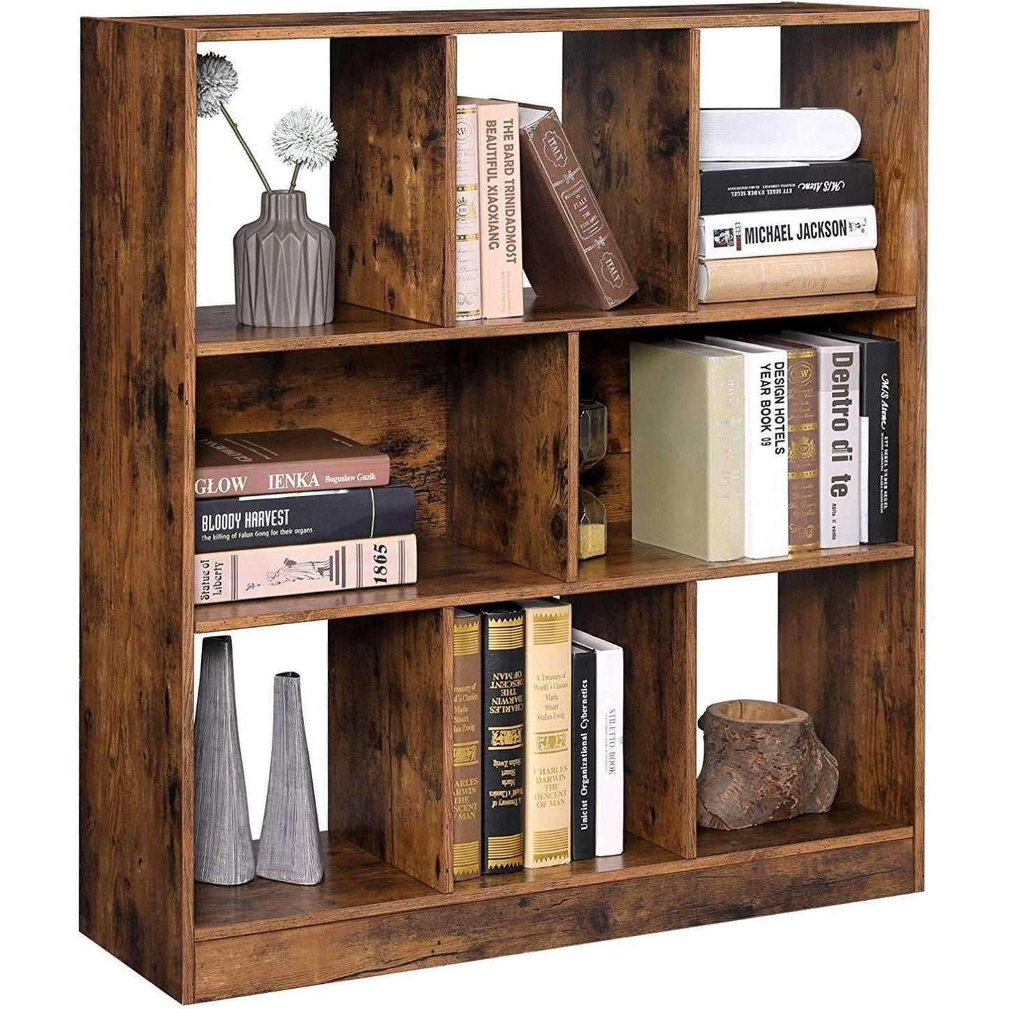 Nancy's Brookline Vintage Boekenkast - Opbergkast - Kast Voor Boeken - Industrieel - 86 x 28 x 94,5 cm (L x B x H)