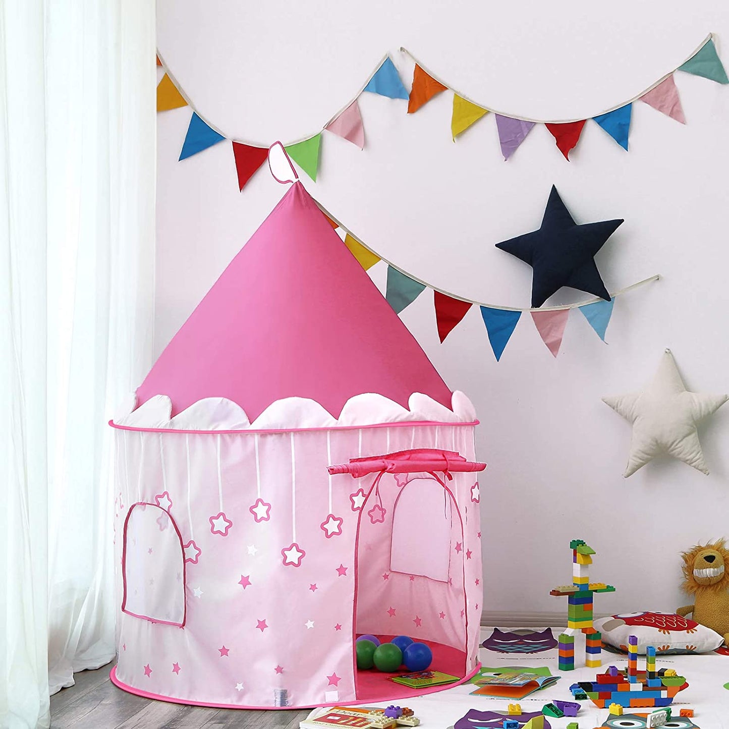 Tente de jeu Nancy's Princesses - Maison de jeu pour les tout-petits - Intérieur et extérieur - Tente de jeu pop-up