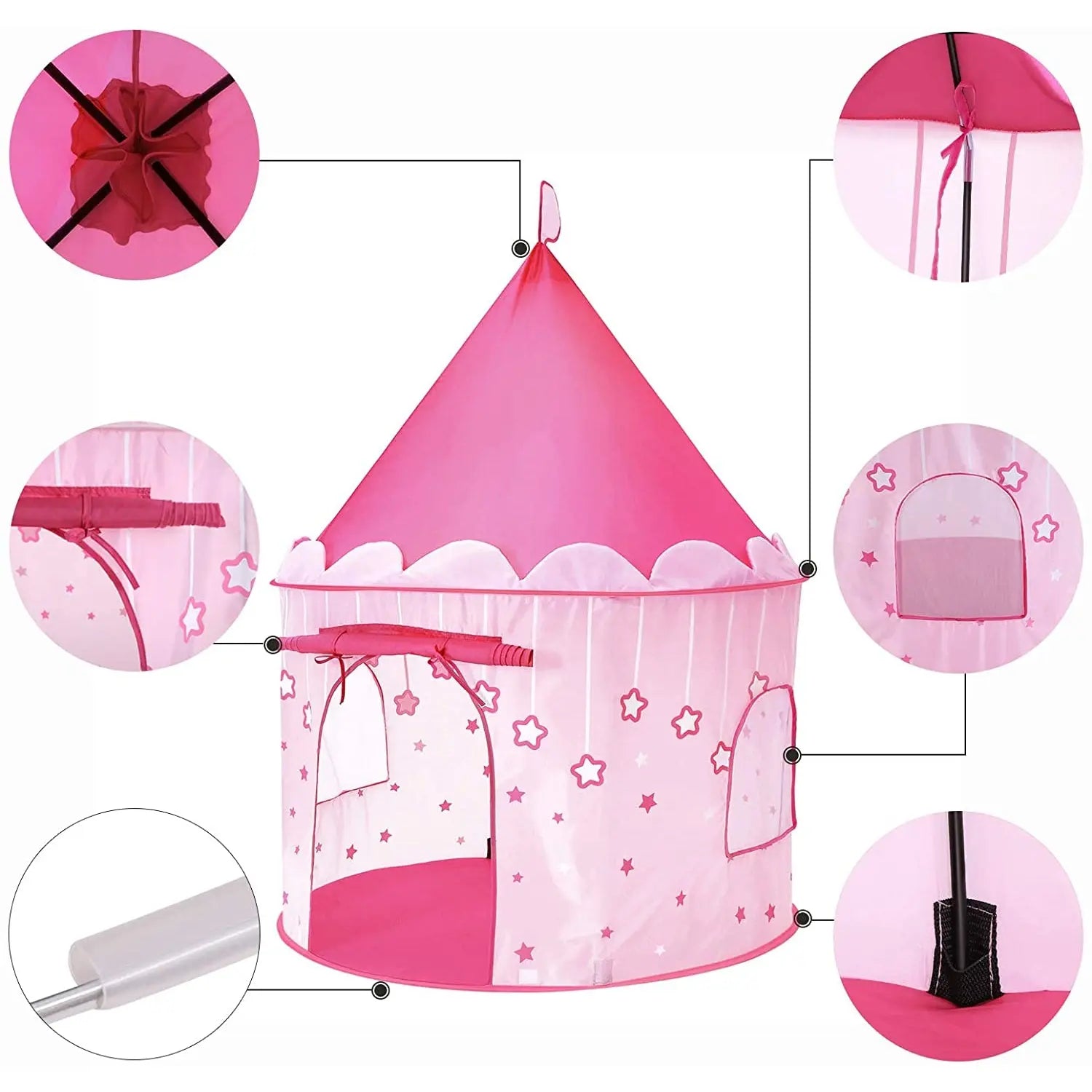 Nancy's Prinsessen Speel Tent - Speelhuis voor peuters - Indoor & Outdoor - Pop-up Speeltent