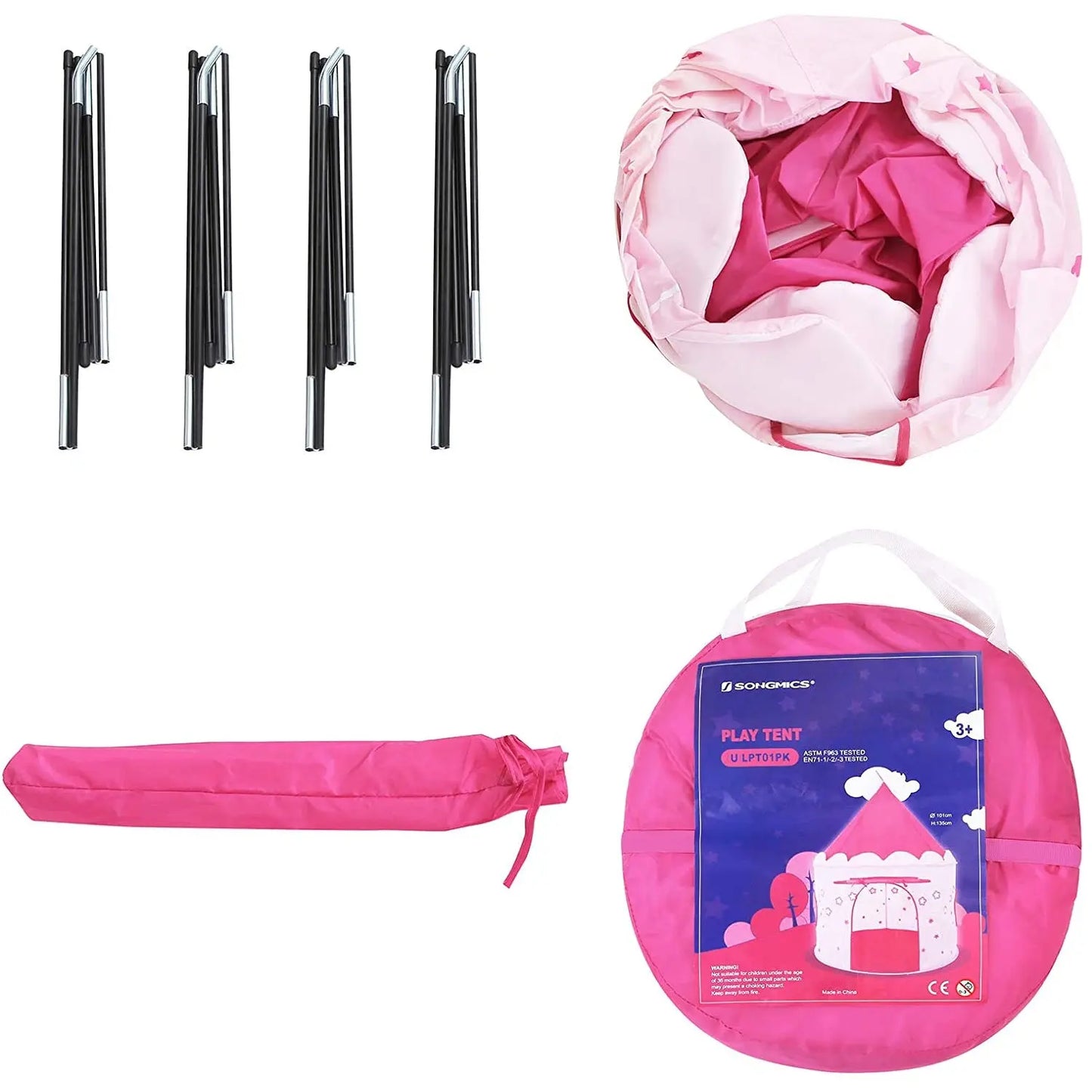 Nancy's Prinsessen Speel Tent - Speelhuis voor peuters - Indoor & Outdoor - Pop-up Speeltent