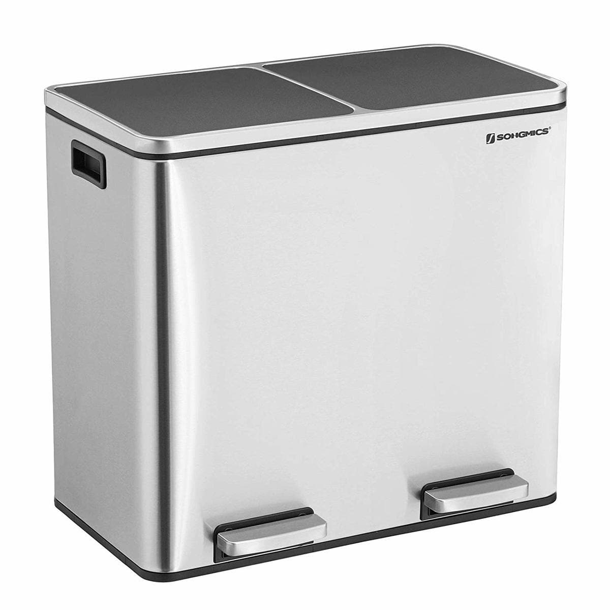 Nancy's Dubbele Afvalbak RVS - Pedaalemmer - 2x 24L