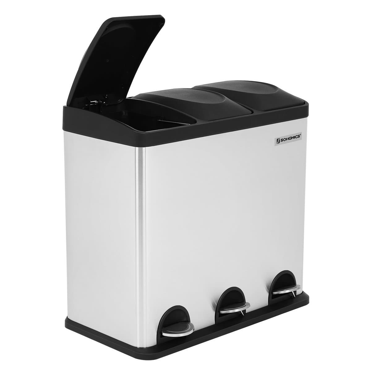 Nancy's Afvalbak - 54L Pedaalemmer Scheidingssystemen – Afvalscheiding - Prullenbak