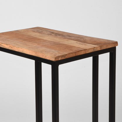 Nancy's Side Table Move - Laptop table - Side tables - Industrial - Wood - Rough - 35 x 50 x 61 cm
