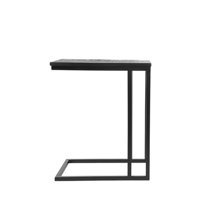 Nancy's Side Table Move - Table pour ordinateur portable - Tables d'appoint - Industriel - Bois - Noir - 35 x 50 x 61 cm