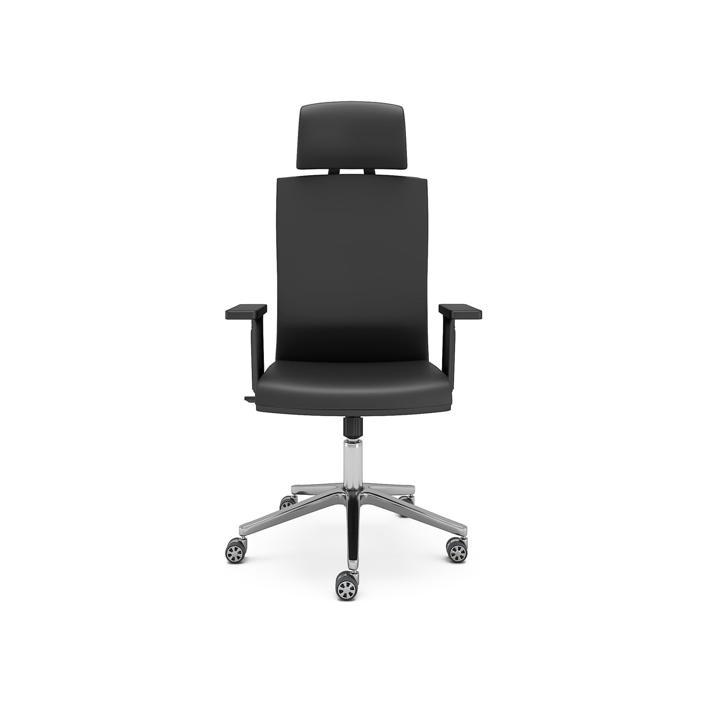 Nancy's Windham Office Chair - Swivel chair - Tiltable backrest - Ergonomic - Headrest - Brown - Faux leather - Plastic - 65 x 63 x 120-130 cm